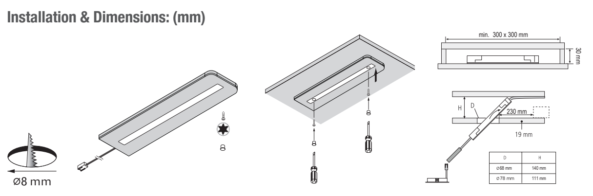 I-Light Cabinet lamps ultra-thin strip linear light123